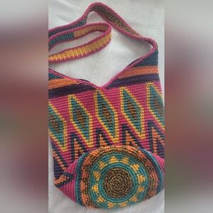 Bamboo threads Crocheted Boho bag
